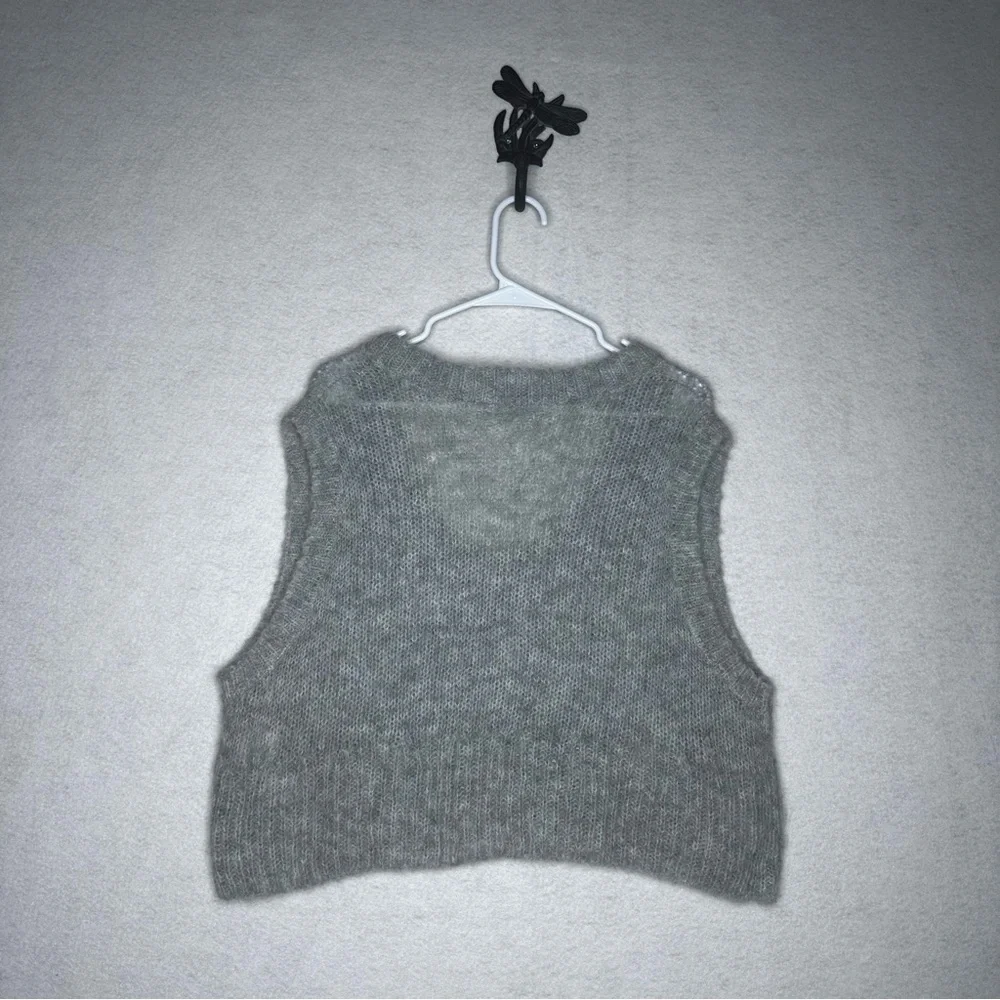Free People Dream Maker Vest - Light Gray - Size L